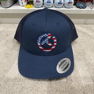 Scotty Cameron Navy American Flag Circle T Trucker Hat